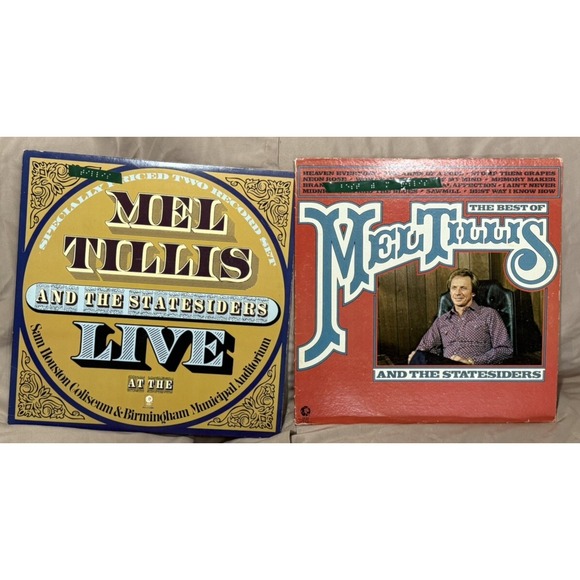 Other - Lot Of 2 Mel Tillis I Ain't Never1976, Mel Tillis & Stateside Live1972 MGM VTG